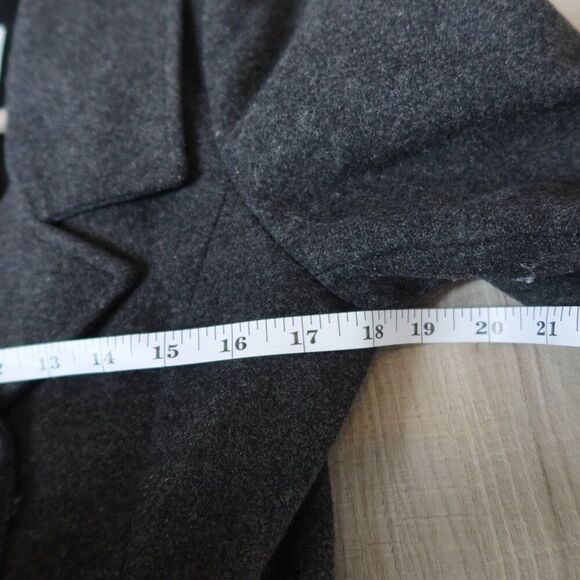 MAXMARA wool peacoat long grey alpaca mohair double breast 6 luxury old money - Picture 10 of 15